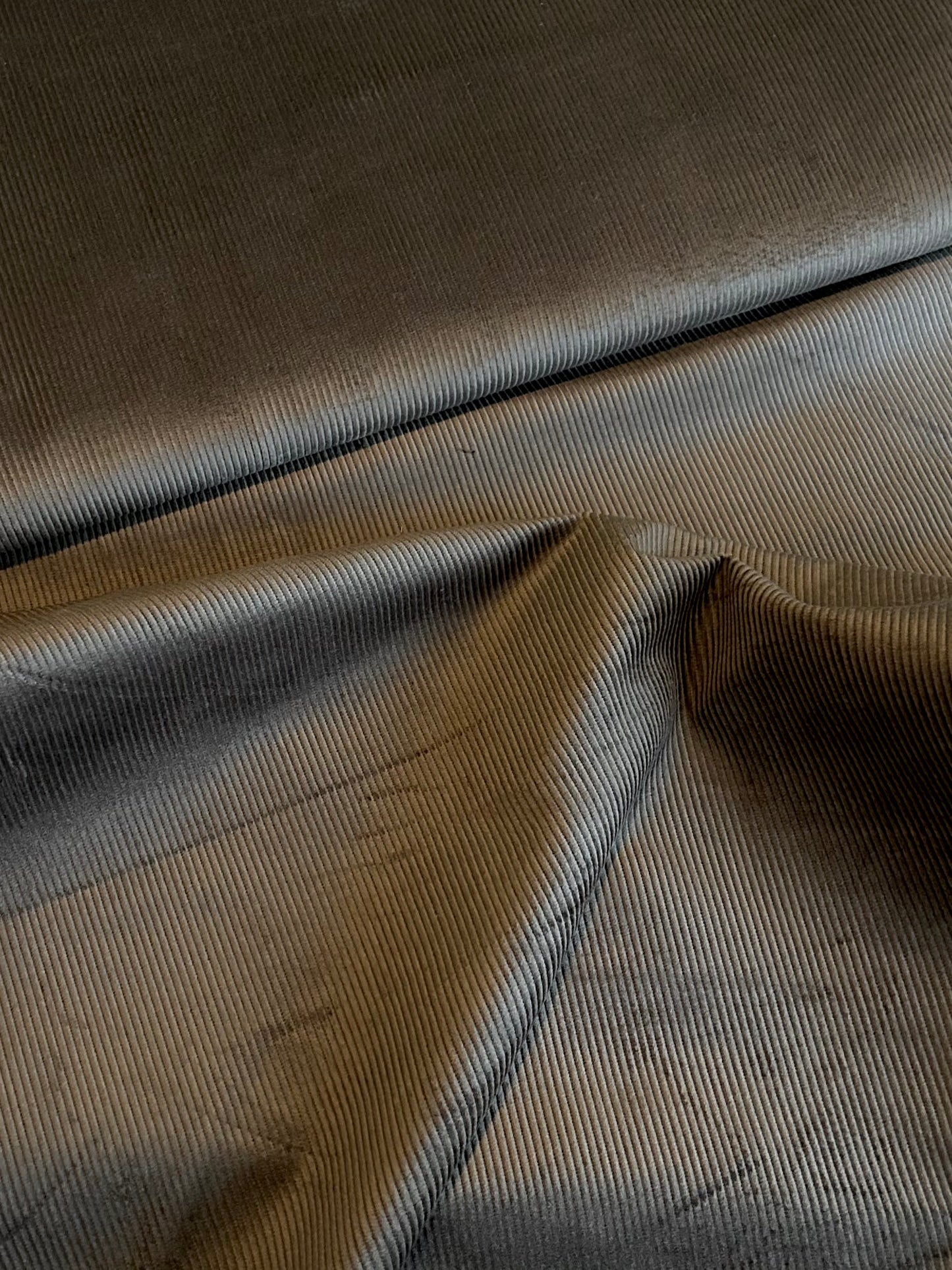 Velvety Chocolate Brown Corduroy - Deadstock
