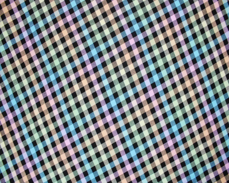 Polyviscose Pastel Rainbow Tartan