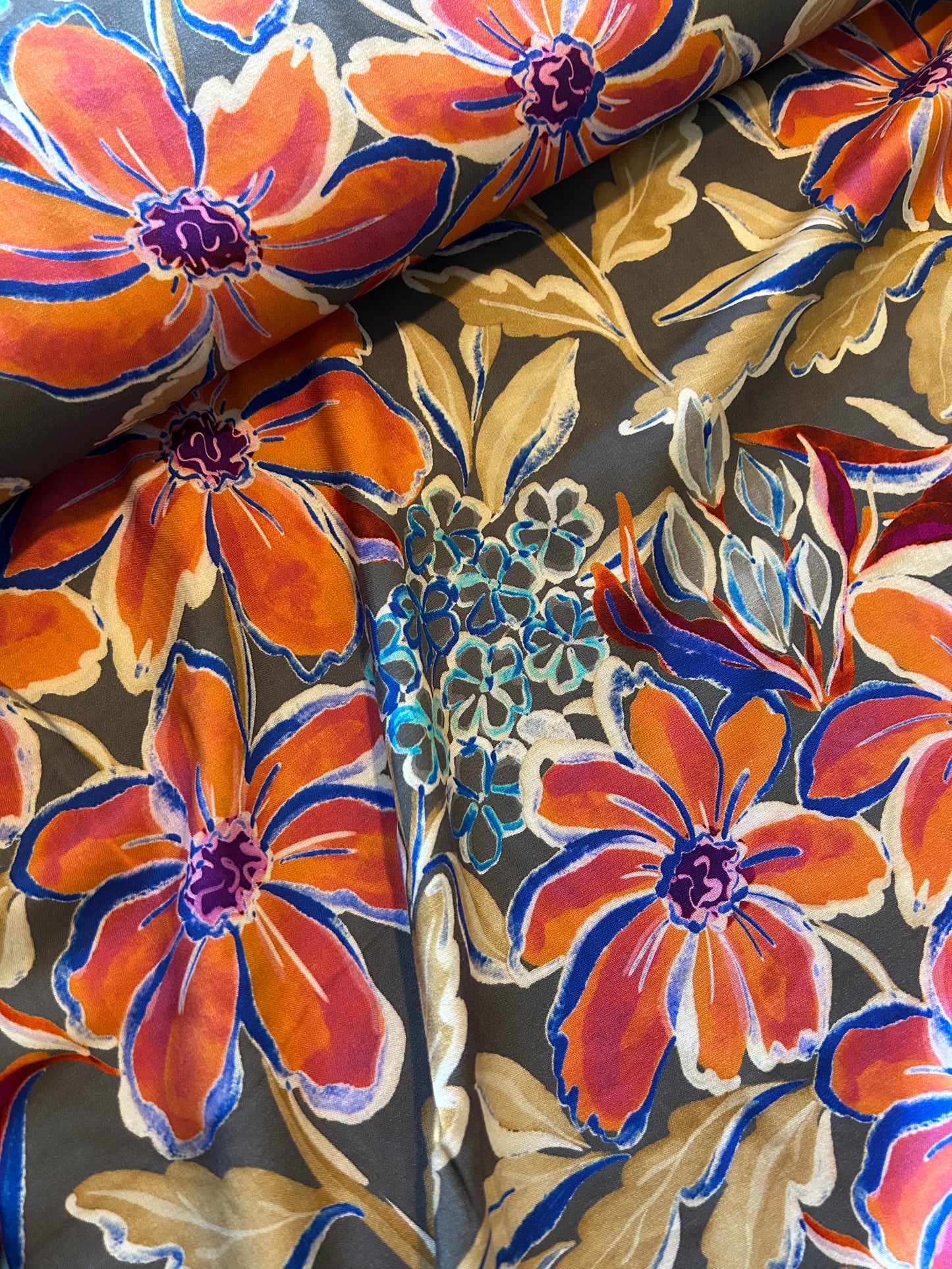 JOHN LOUDEN Digital Viscose Challis