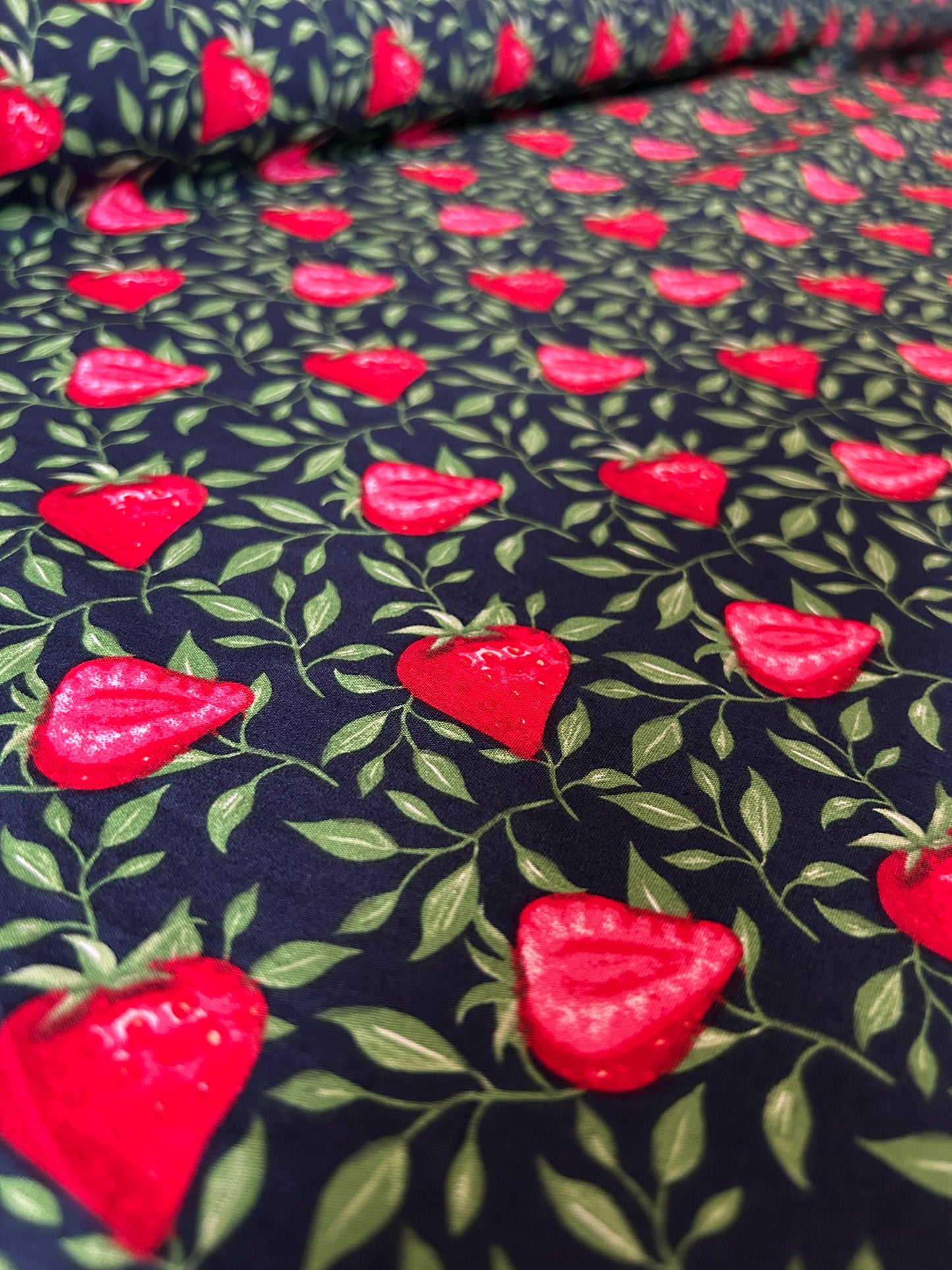 Strawberry Cotton Poplin