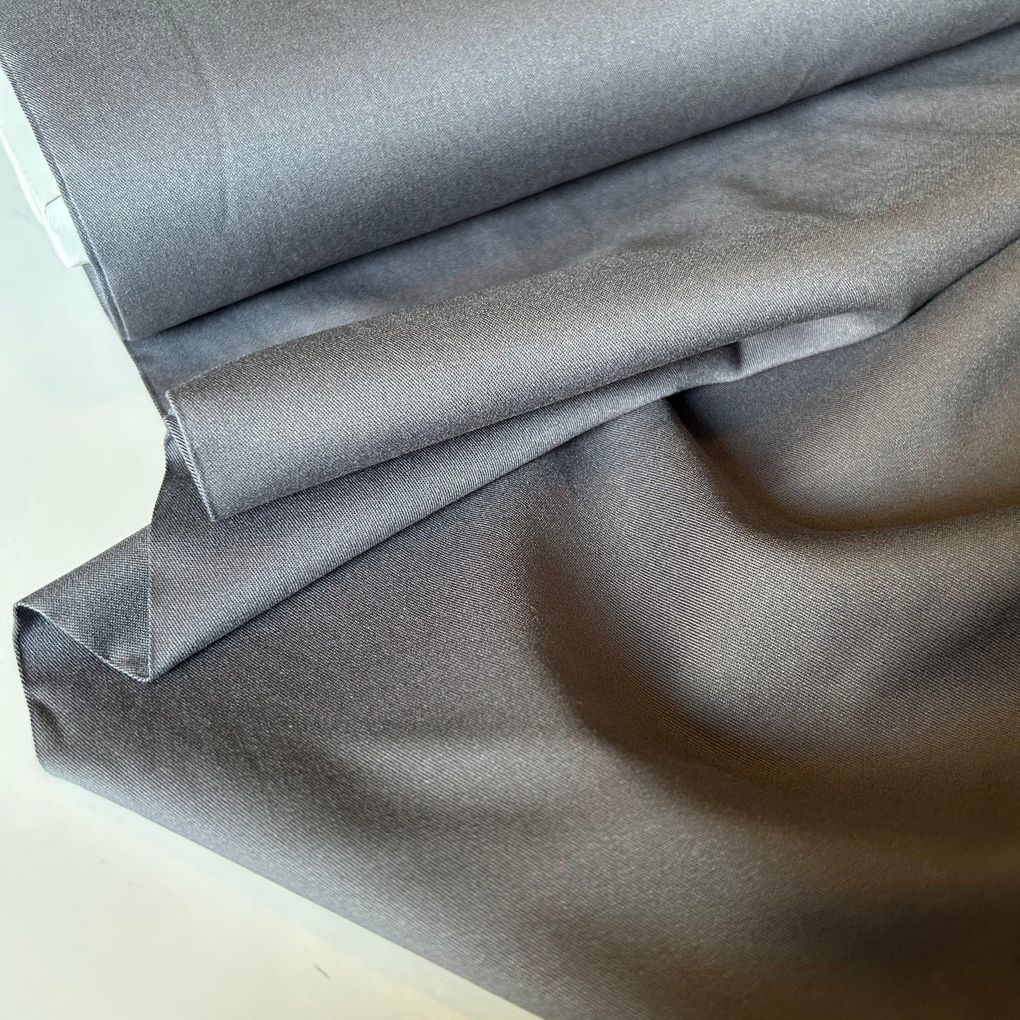 Stretch Viscose Twill - Dark Grey