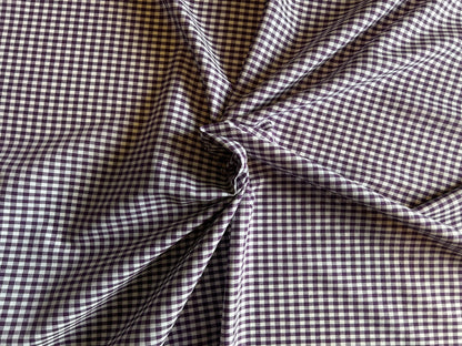 100% Cotton Gingham - Purple