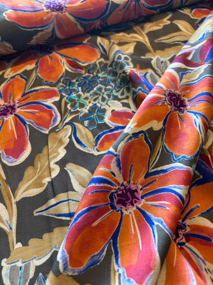 JOHN LOUDEN Digital Viscose Challis