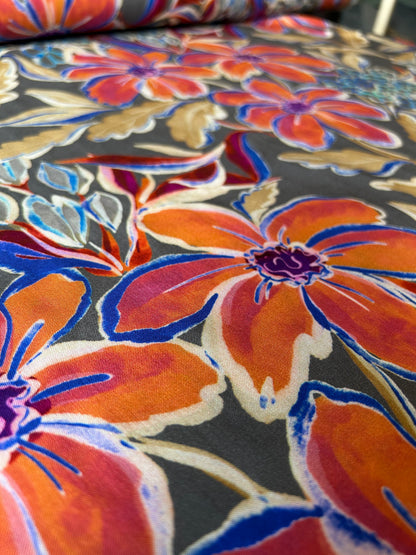 JOHN LOUDEN Digital Viscose Challis