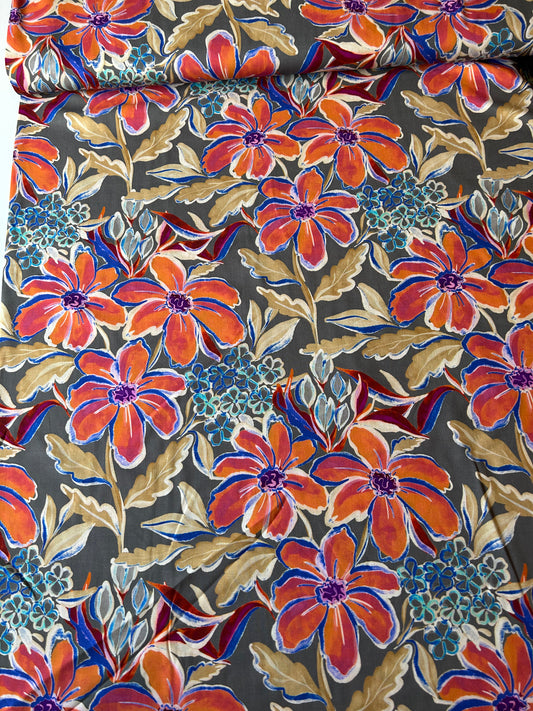 JOHN LOUDEN Digital Viscose Challis