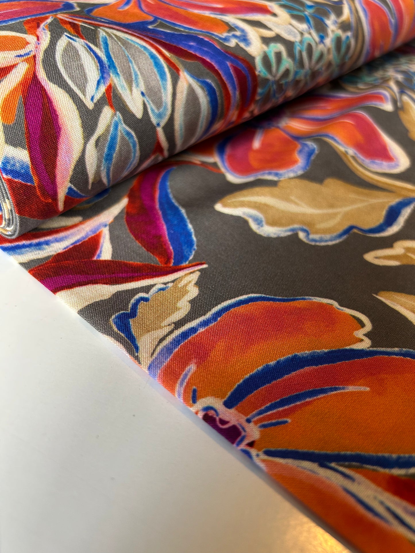 JOHN LOUDEN Digital Viscose Challis