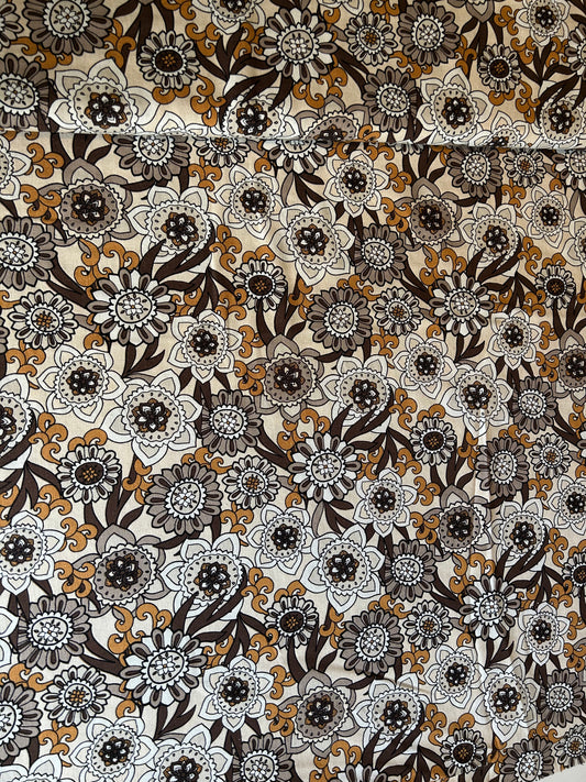 Linen Viscose Print - Sand