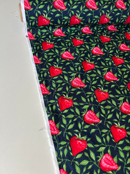 Strawberry Cotton Poplin