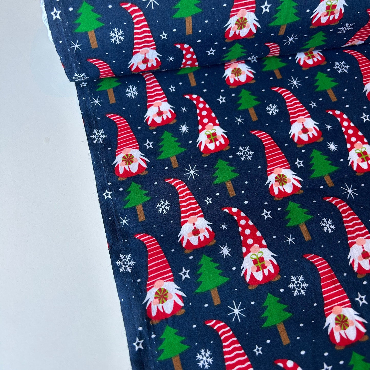 Christmas Gonk Print Polycotton