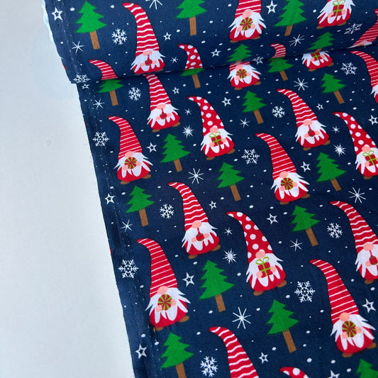 Christmas Gonk Print Polycotton
