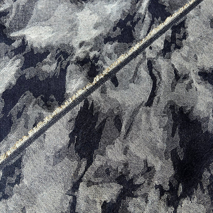 Premium Washed Denim Jacquard Cotton Blend