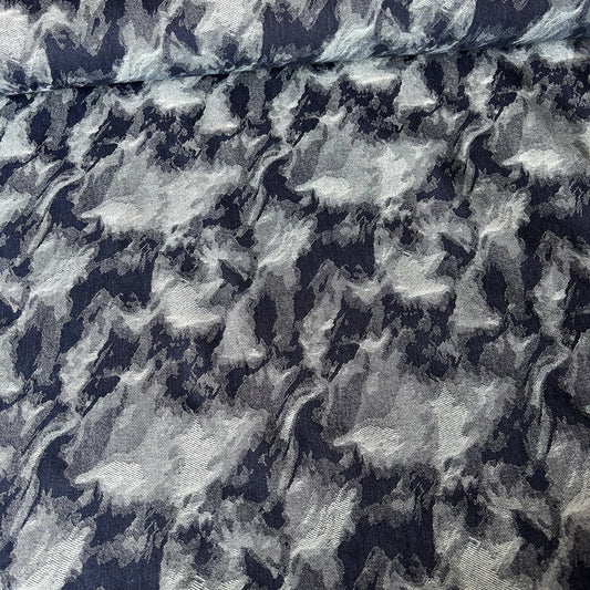 Premium Washed Denim Jacquard Cotton Blend