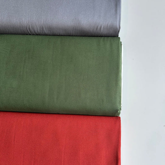 Stretch Viscose Twill - Dark Grey