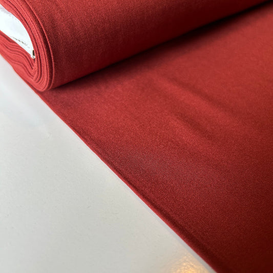 Stretch Viscose Twill - Rust
