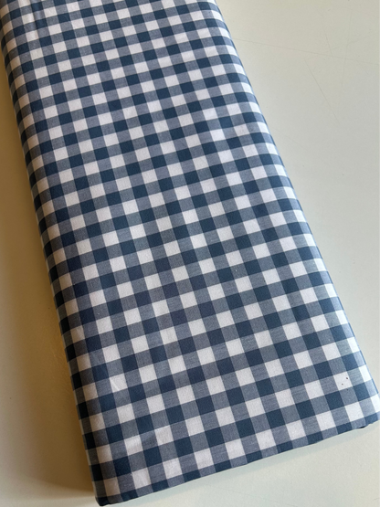 Yarn Dyed 9mm Cotton Gingham - Denim