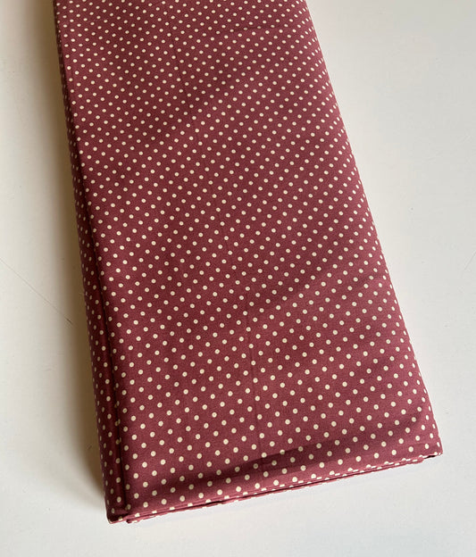 Rose Polka Dot 100% Cotton