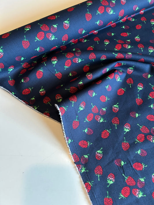 Raspberry 100% Cotton Poplin