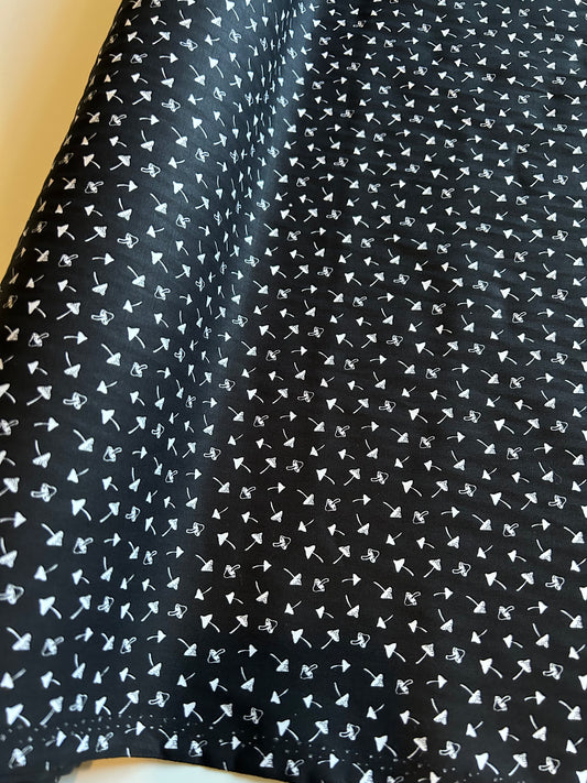 Ditsy Mushroom 100% Cotton Poplin